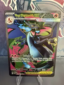 Mega Charizard X ex 109/094 Ultra Rare Phantasmal Flames Pokemon Pack Fresh - Image 1