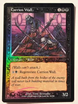 Carrion Wall FOIL Nemesis PLD Black Uncommon MTG LP/NM - Image 1