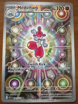 Pokemon TCG Medicham 241/217 Full Art Illustration Rare Holo(IR) Ascended Heroes - Image 1