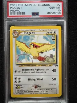 2001 Pokemon GEM MINT PSA 10 Pidgeot Southern Islands Promo - Image 1
