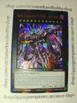 YuGiOh Super Starslayer TY-PHON - Sky Crisis RA04-EN072 Prismatic Ultimate Rare - Image 1