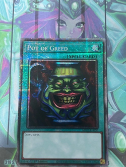 Yugioh 1x Pot of Greed MP25-EN050 2025 Mega-Pack Starlight Rare 1st Edition NM - Image 1