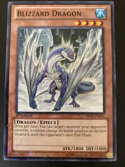 Blizzard Dragon Yu-Gi-Oh BP02-EN075 Mosaic Rare 1st NM - Image 1