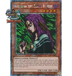 Yugioh! 1x Witch of the Black Forest RA03-EN091 Platinum Secret Rare 1st Ed NM - Image 1