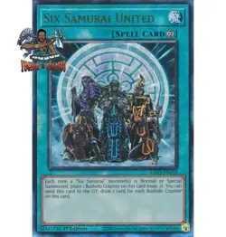 Yugioh! 1x Six Samurai United RA03-EN054 Ultimate Rare 1st Ed NM - Image 1