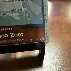 Roronoa Zoro OP14-015 Foil Rare The Azure Sea's Seven One Piece Card Game - Image 2