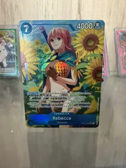 One Piece TCG Royal Blood OP-10 - Rebecca SR Alt Art Parallel OP10-058 NM - Image 1