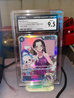 CGC 9.5 MINT JAPANESE ONE PIECE 2024 Boa Hancock OP01-078 ROMANCE DAWN PRB01 - Image 1