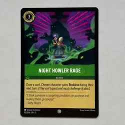 Night Howler Rage 95/204 Disney Lorcana Shimmering Skies Regular Common Card NM - Image 1