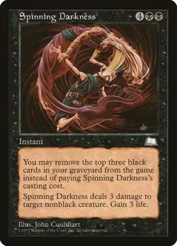 2x Spinning Darkness Weatherlight MP MTG - Image 1