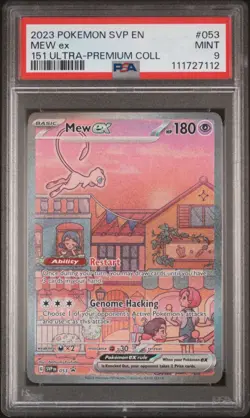 2023 POKEMON SVP EN-SV 151 ULTRA PREMIUM COLLECTION MEW EX #053 PSA 9 Mint - Image 1