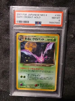 PSA 8 - Dark Crobat - #169 - 2001 Japanese - Darkness And To Light - Pokemon - Image 1