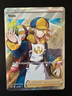 Pokemon Card Volo 151/159 Crown Zenith Ultra Rare Full Art Holo Trainer NM - Image 1