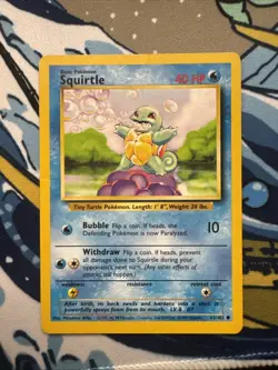 1999 Squirtle 63/102 - Base Set - Common - Pokemon - LP - Image 1