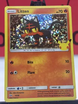 Litten 15/25 McDonald's Promos Pokemon TCG Holo 2011 NM - Image 3