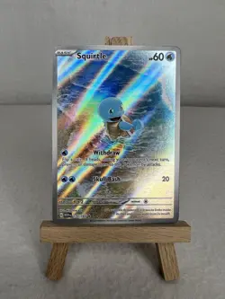 Squirtle Illustration Rare 170/165 Pokemon Scarlet and Violet 151 NM/Mint - Image 1