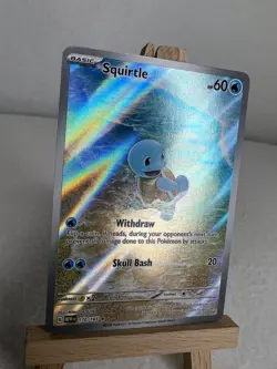 Squirtle Illustration Rare 170/165 Pokemon Scarlet and Violet 151 NM/Mint - Image 2