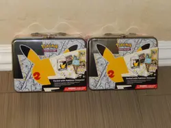 Pokemon Celebrations 2X Collectors Chest 25th Anniversary Lunch Box Tin Seal New - Image 1