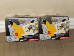 Pokemon Celebrations 2X Collectors Chest 25th Anniversary Lunch Box Tin Seal New - Image 2