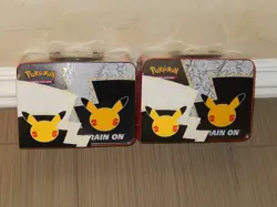 Pokemon Celebrations 2X Collectors Chest 25th Anniversary Lunch Box Tin Seal New - Image 3