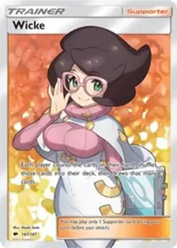 Wicke (Full Art, #147/147) - Holofoil SM - Burning Shadows LP Pokemon - Image 1