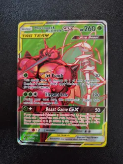 Pokemon TCG Pheromosa And Buzzwole Tag Team GX 191/214 MINT - Image 1