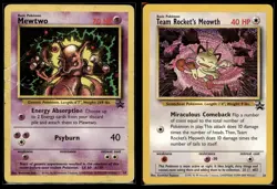 1998 Pokemon Black Star Promo Lot: Mewtwo 14 Entei 34 Swirl Reverse Holo HP VTG - Image 1