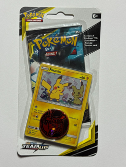 Pokemon Sun & Moon Team Up Checklane Blister Pack With Pikachu Promo SM162 820650801976 - Image 1