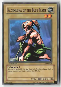 Yugioh - Kagemusha of the Blue Flame LOB-028 1st Edition - The Legend of Blue Ey - Image 1