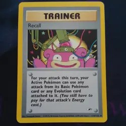 Pokemon Gym Heroes Recall 116/132 NM-MT 2000 WOTC - Image 1