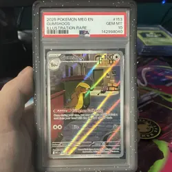 Pokemon Gumshoos Me01: Mega Evolution Illustration Rare Holo 153/132 PSA 10 - Image 1