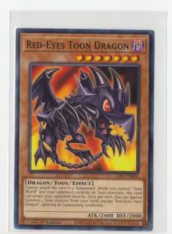 Yugioh Red-Eyes Toon Dragon LDS1-EN066 1st Edition Nm- Lp+ - Image 1