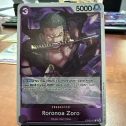 One Piece CCG Roronoa Zoro Emperors In The New World R Foil OP09-076 NM - Image 1