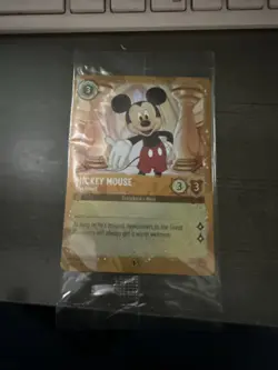SEALED Mickey Mouse True Friend Puzzle Glimmer Foil LORCANA card - Image 1