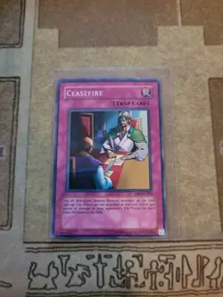 YUGIOH CEASEFIRE DB1-EN083 SUPER UNLIMITED ED NM 1996 - Image 1