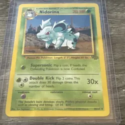 Nidorina 40/64 Jungle Uncommon Pokemon Card TCG - Image 1