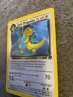 Pokemon Dark Dragonite 5/82 Team Rocket Holo Rare Unlimited 70 HP 2000 Card - Image 2