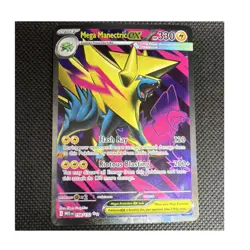 Mega Manectric EX Pokemon Card 158/132 Me01 Ultra Rare Full Art Holo 330 HP - Image 1
