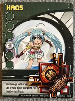 Bakugan Battle Brawlers Haos 🌟 Green Ability Card Runo Misaki 48/48 - Image 2