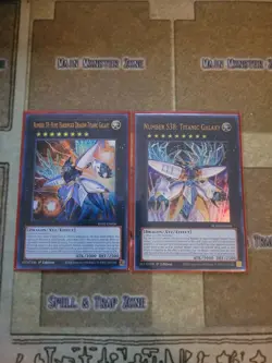 YUGIOH NUMBER 38: HOPE HARBINGER RA02 + NUMBER S38:.TITANIC GALAXY BLMM ULTRA NM - Image 1