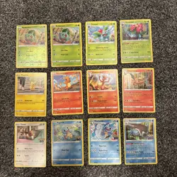 Pokemon GO TCG Kanto Starter Evolutions Full Set - With Extra Cards - Image 1
