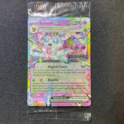 Sylveon EX 041/131 Stamped Prismatic Evolutions Surprise Box Promo Card Sealed - Image 1