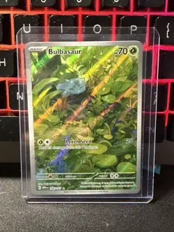 Pokemon Bulbasuar 151 TCG Art Rare Card #166/165 NM/Mint+ Condition - Image 1
