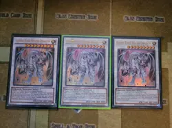 YUGIOH 3X AZURE-EYES SILVER DRAGON SDBE-EN040 ULTRA UNLIMITED ED NM - Image 1
