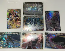 Dragon Ball Super Card Game EX23 7 Holo Card Lot - Goku, Vegeta, Goku Black - Image 1