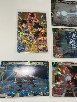 Dragon Ball Super Card Game EX23 7 Holo Card Lot - Goku, Vegeta, Goku Black - Image 2