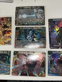 Dragon Ball Super Card Game EX23 7 Holo Card Lot - Goku, Vegeta, Goku Black - Image 3