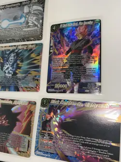Dragon Ball Super Card Game EX23 7 Holo Card Lot - Goku, Vegeta, Goku Black - Image 4