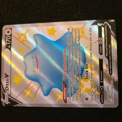 Pokemon Card Ditto V SV118/SV122 Full Art Holo Foil Shining Fates Rare MINT!!! - Image 5