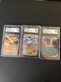 Pokemon Card Lot 3 Official TCG slabs Ultra Rare Included EX + IR + Charizard - Image 3